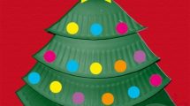 albero natale piatto carta 4