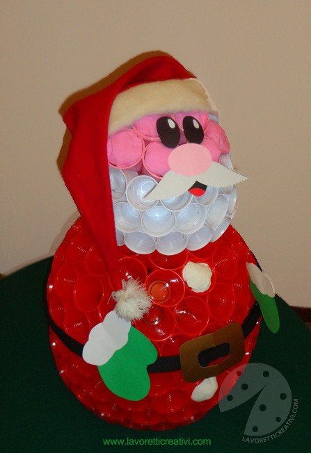 santa claus plastic cup