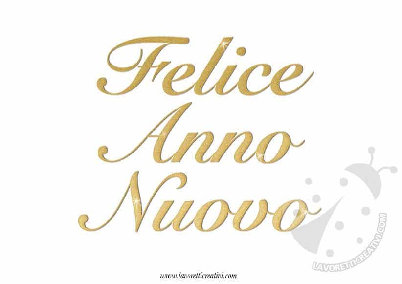 Scritta Felice Anno Nuovo Da Colorare - Mamma E Bambini