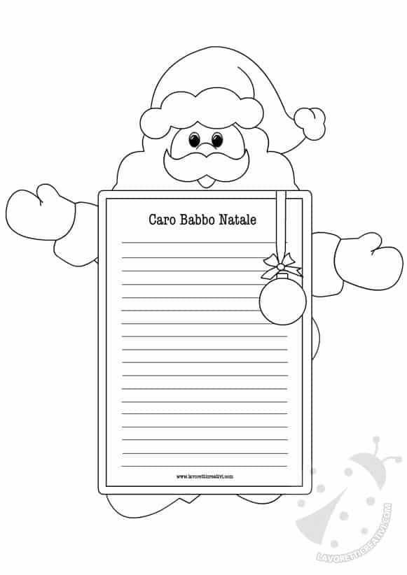 Disegni Per Letterine Di Natale.Letterine Di Natale Babbo Natale Lavoretti Creativi