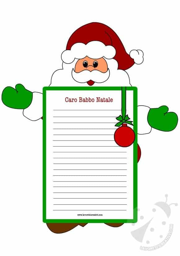 Letterine Di Natale.Letterine Di Natale Babbo Natale Lavoretti Creativi