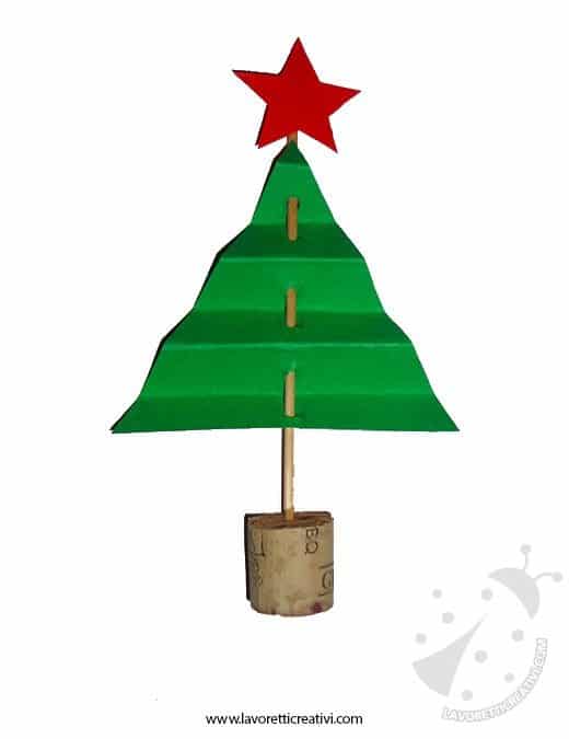 Segnaposto Natalizi Di Cartoncino.Segnaposti A Forma Di Albero Di Natale Lavoretti Creativi