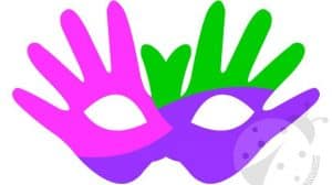 maschera carnevale mani