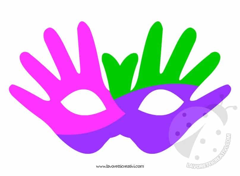 Maschera di Carnevale con mani