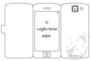 biglietto smartphone festa papa