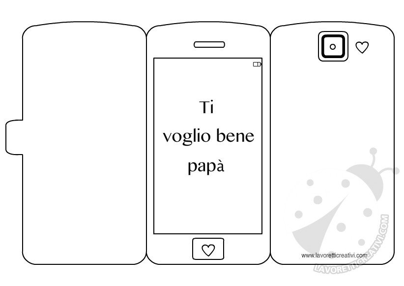 Biglietti Per La Festa Del Papa Smartphone Lavoretti Creativi