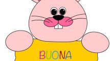 coniglio pasqua porta aula