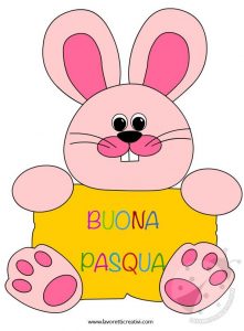 Grande Ghirlanda Pasquale Con Fiocco In Iuta, Coniglio E Uova - Decorazione Per Porta (28x50 Cm) - 4