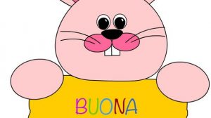 coniglio pasqua porta aula