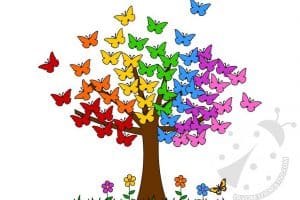 cartellone primavera albero