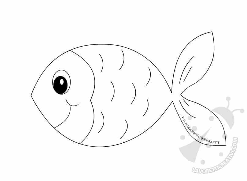 Pesce d 39 aprile da ritagliare lavoretti creativi for Disegni pesci da colorare e stampare per bambini