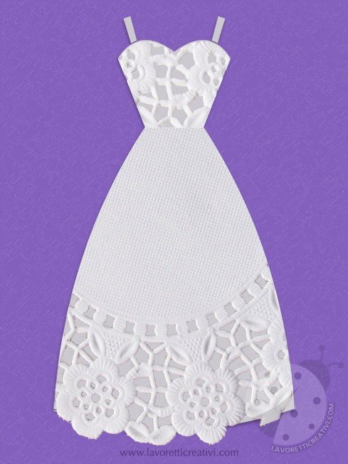 wedding dress card 