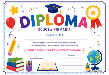 diploma di merito scuola primaria orizzontale