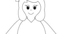 sagoma bambina tocco