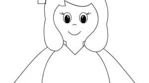 sagoma bambina tocco