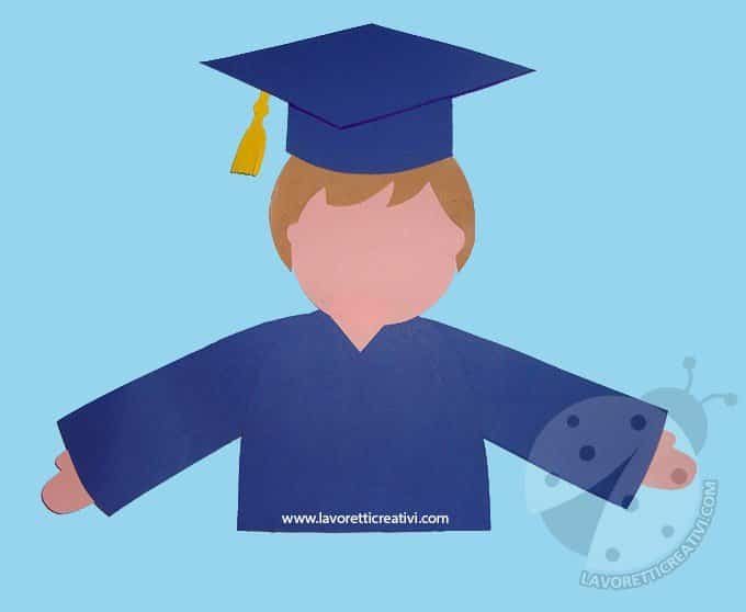 Toga Da Laurea Per Bambini 2025 - Completo Con Cappello E Mantella Per Scuola Materna, Tessuto Morbido E Lavabile - Foto 3