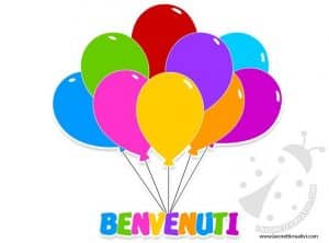 Scritta benvenuti