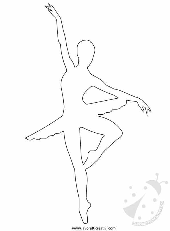 cartamodelli pannolenci ballerina danza