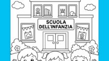 benvenuti accoglienza scuola infanzia da colorare