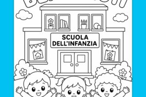 benvenuti accoglienza scuola infanzia da colorare