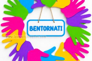 ghirlanda bentornati con mani