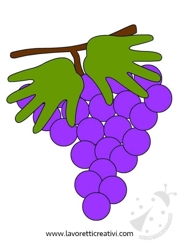 Scuola Infanzia - Idea per realizzare un grappolo d'uva