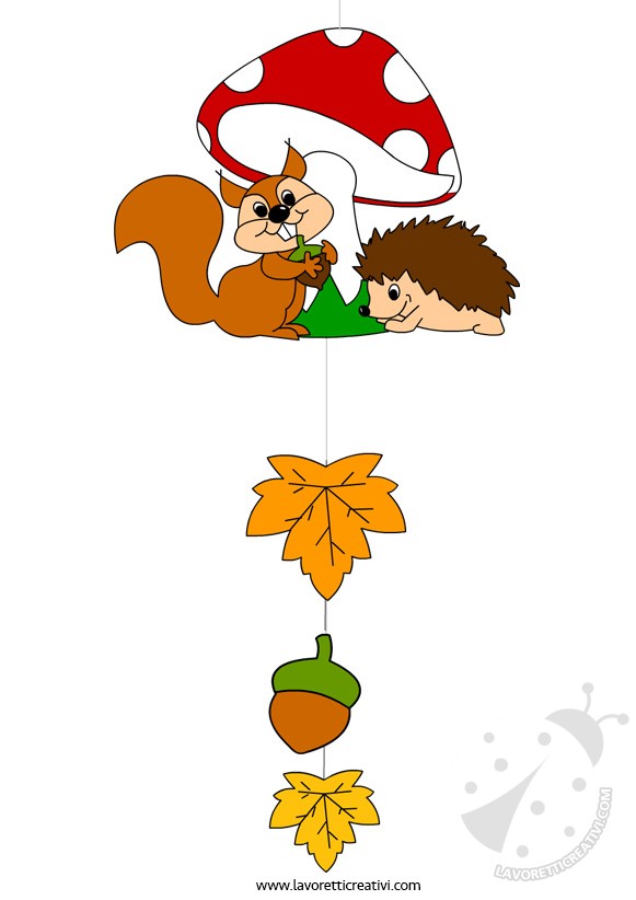 addobbi autunno scoiattolo 1