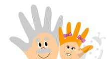 nonno nipote mani