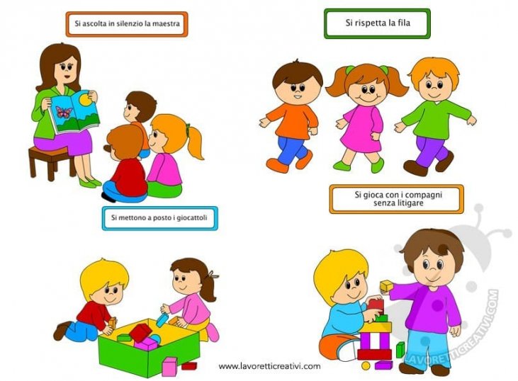 Regole scolastiche con immagini - Lavoretti Creativi Regole scolastiche con immagini - Lavoretti Creativi