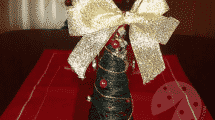 albero natale nastri e perline