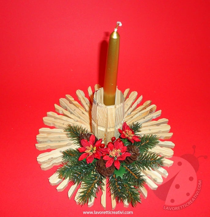 Stella Di Natale Con Le Mollette.Lavoretto Per Natale Con Le Mollette Lavoretti Creativi