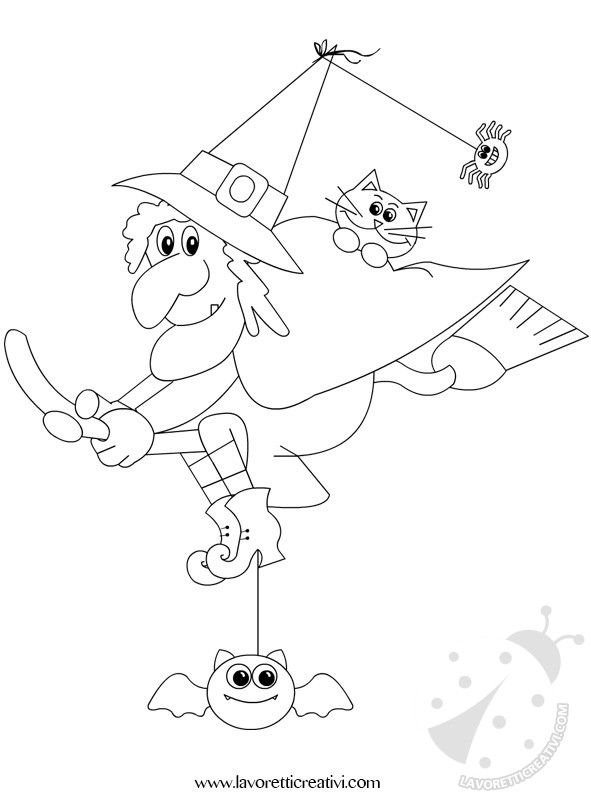 streghetta halloween disegno