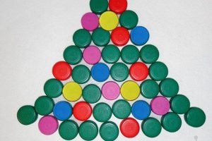 albero natale tappi plastica