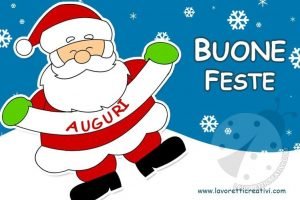 babbo natale auguri whatsapp