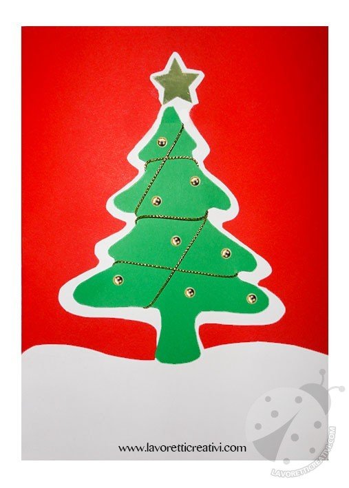 Biglietti Natale fai da te con cartoncini 11 biglietto-natale-carta4