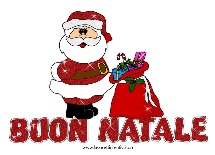 Buon Natale Glitter.Scritta Buon Natale Glitter Lavoretti Creativi