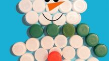 pupazzo neve tappi plastica2