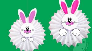 addobbi pasqua conigli fisarmonica