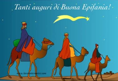 cartolina auguri epifania
