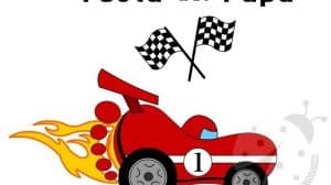 macchina corsa impronta piede