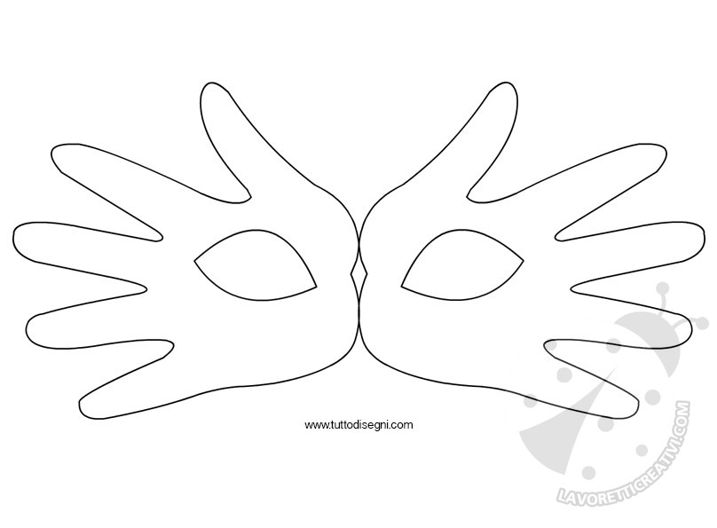 Maschera di Carnevale con piatto di carta - Tutorial 