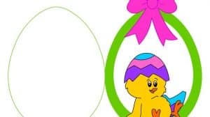 biglietto pasqua uovo pulcino