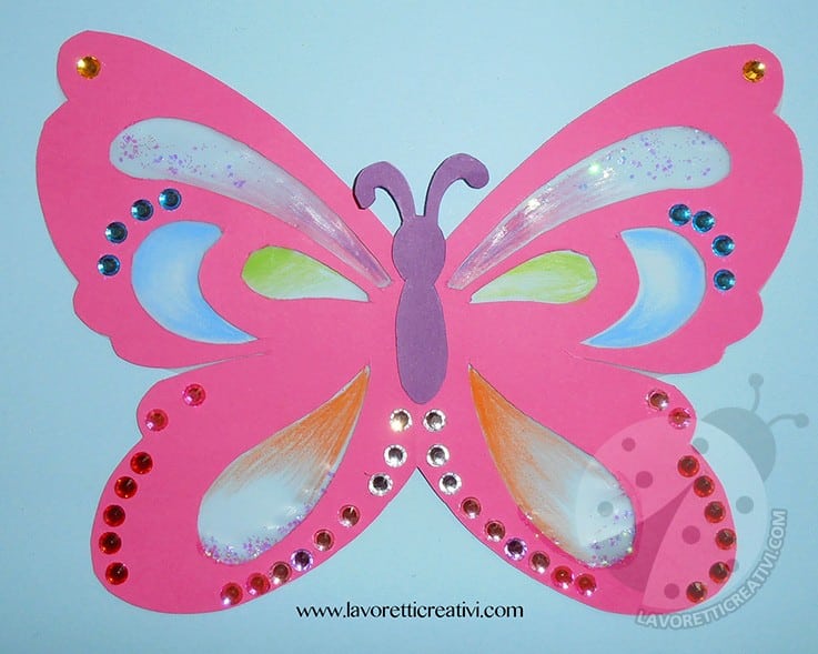 Farfalla 3D di carta