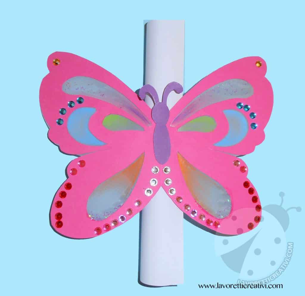 Farfalla 3D di carta