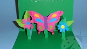 biglietto pop up farfalla 8