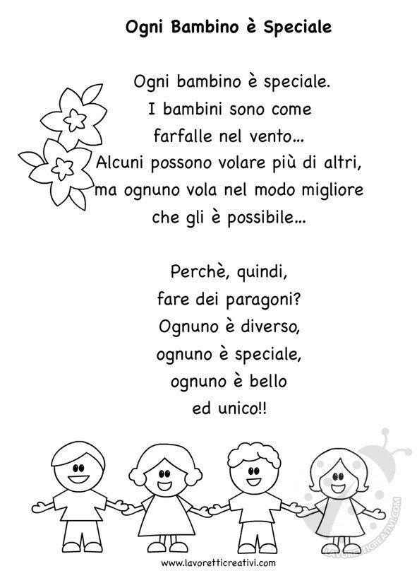 Scuola Poesia Ogni bambino è speciale