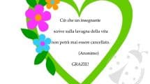 frase ringraziare maestra