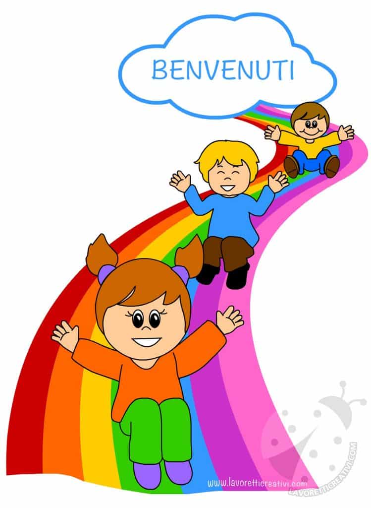 arcobaleno bambini benvenuti