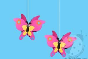 farfalle pendenti addobbi
