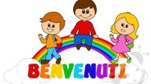 cartello benvenuti bambini